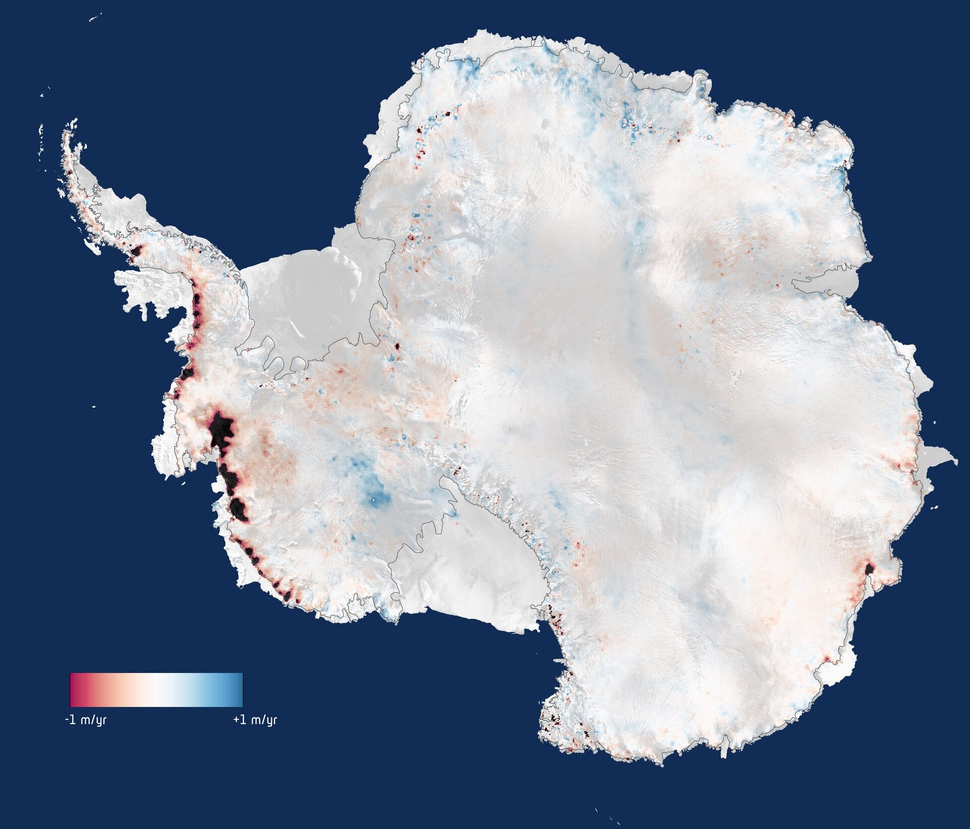 Ztráta ledu v Antarktidě