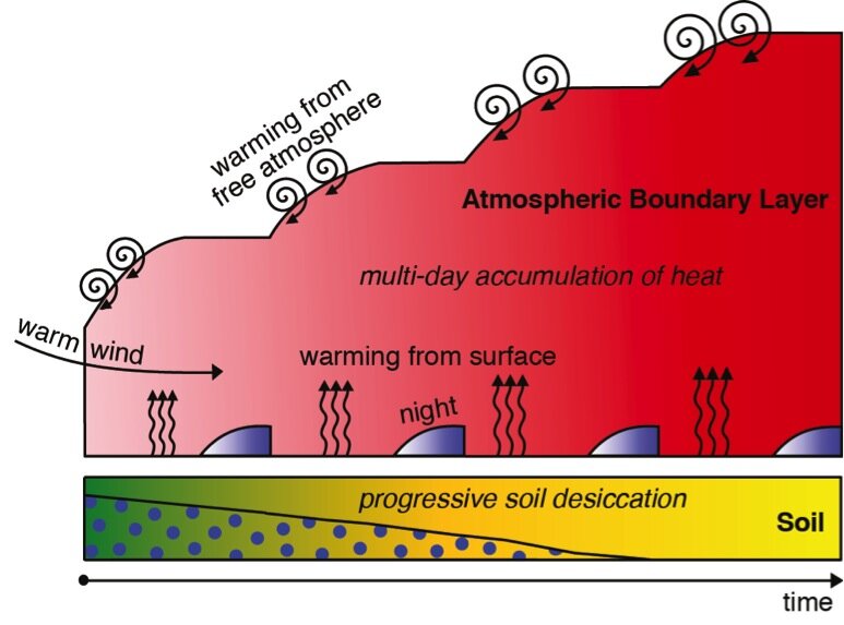 Heat and dry soils