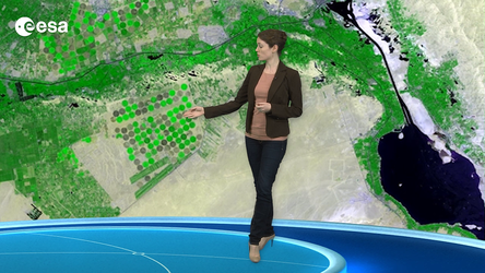 This animation shows two harvest seasons in 2012 in the eastern Nile Delta.