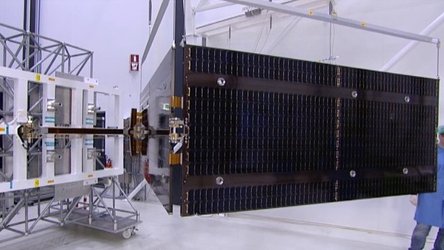 Test deployment of a Galileo solar wing in Dutch Space's cleanroom