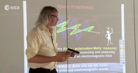 Lecture on SAR polarimetry by E. Pottier from France’s University of Rennes