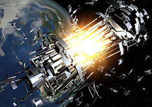 Sources of space debris - explosions of rocket bodies