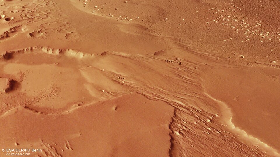 Perspective view of Medusae Fossae