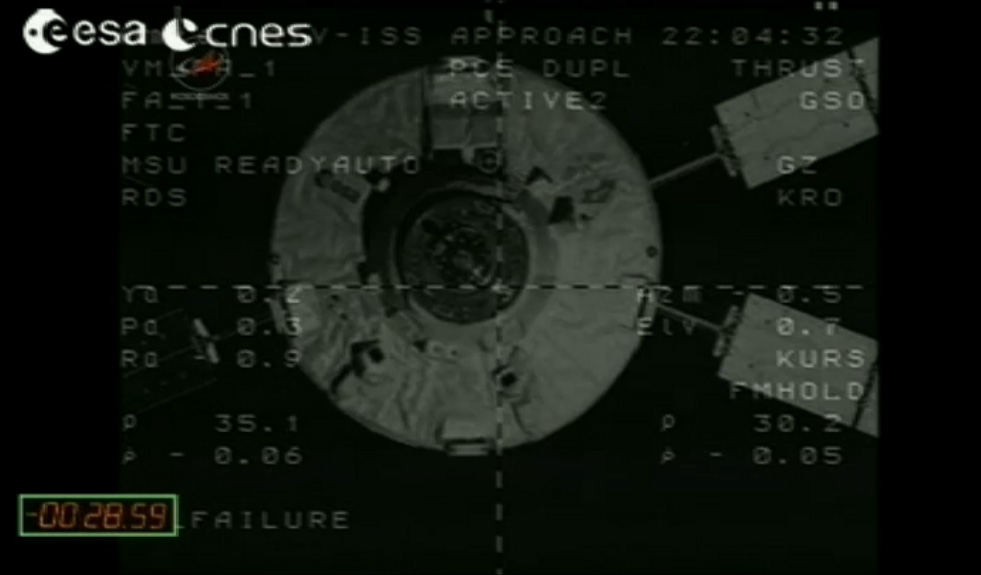 ATV-3 docking Credit: ESA/NASA