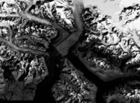 Landsat image of Hubbard Glacier in southeastern Alaska