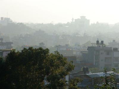 Haze over Kathmandu