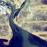 Satellite image of the Niger Inland Delta