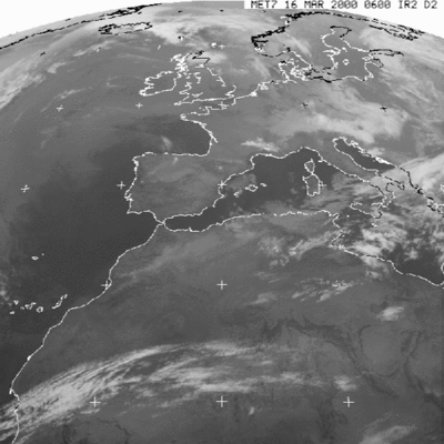 Meteosat image, 16 March 2000