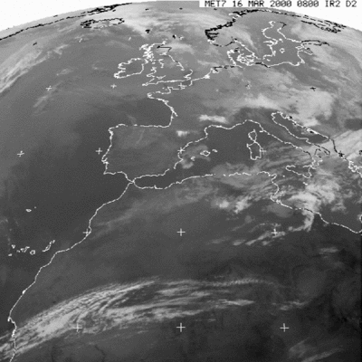 Meteosat image, 16 March 2000