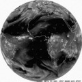 Meteosat image in the water vapour channel (2), 21 December 1997