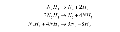 hydrazine decomposition