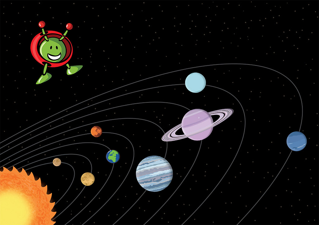 ESA - Space for Kids - Our Universe - The Solar System and ... moon orbit diagram 