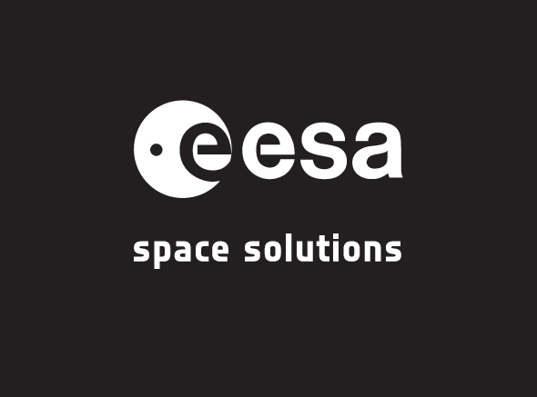 Logo solid & Space Solutions black negative