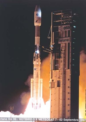 Ariane launch of Meteosat-7, 1997