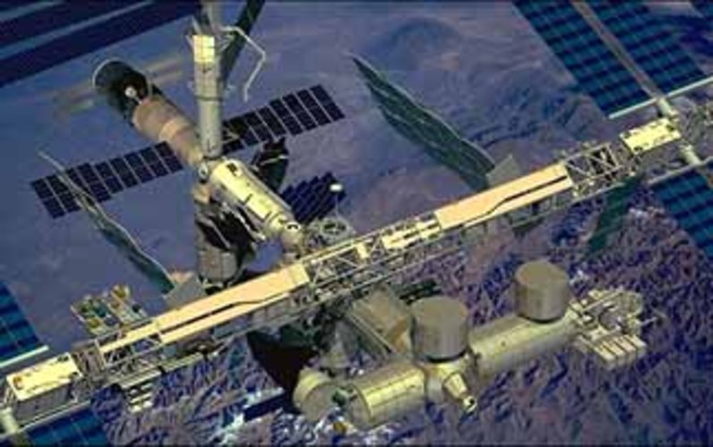 Artist's impression of the completed ISS