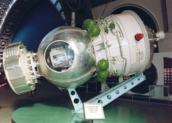 Bion-6 spacecraft displayed