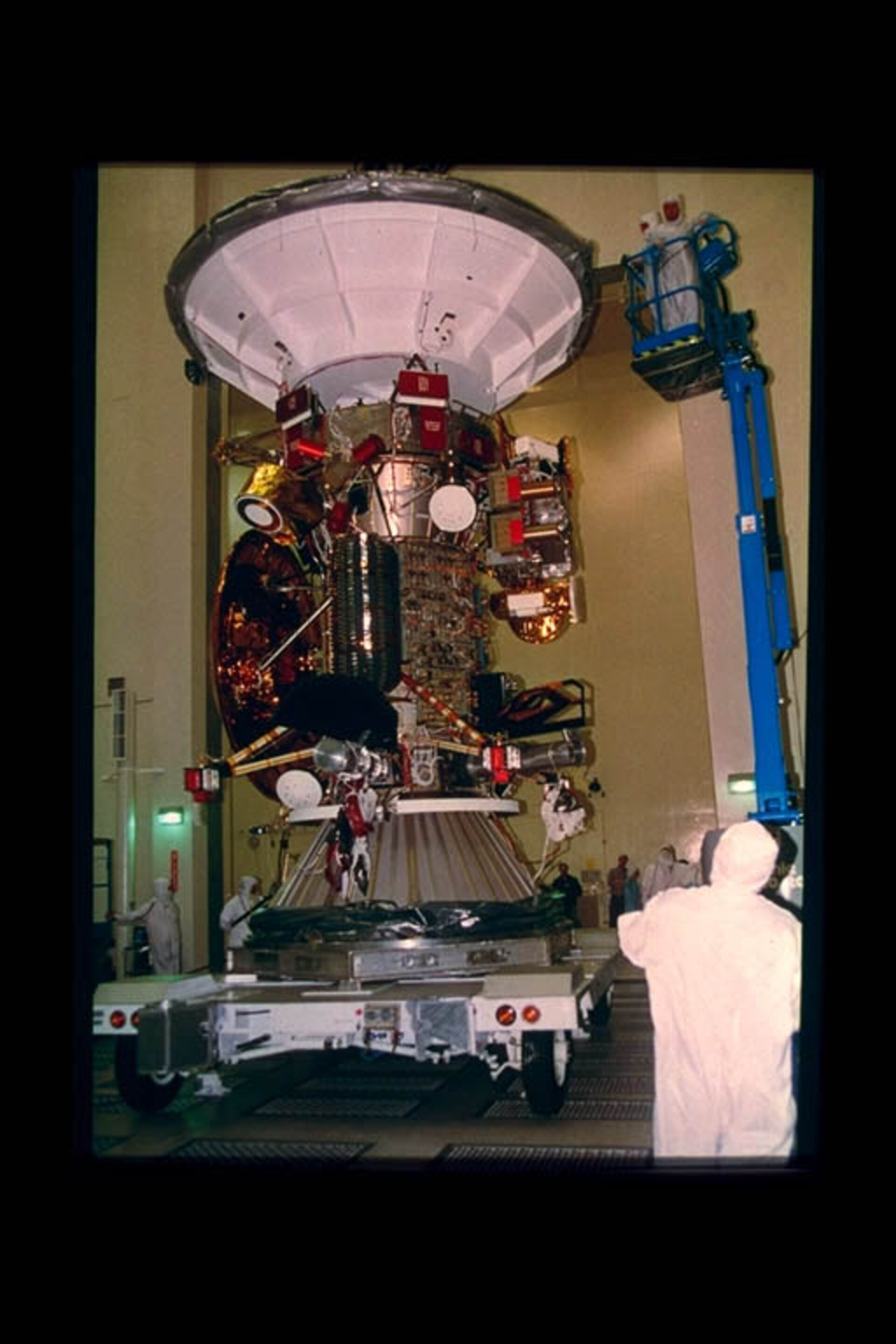 Cassini spacecraft at test facilities
