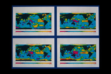 El Nino - ERS Radar Altimeter sea level maps