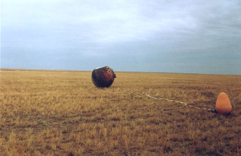 Foton-8 capsule after landing