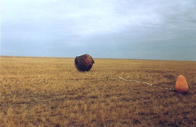 Foton-8 capsule after landing