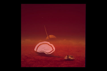 Huygens Probe after landing on Titan