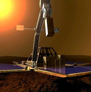 Mars Express lander on surface