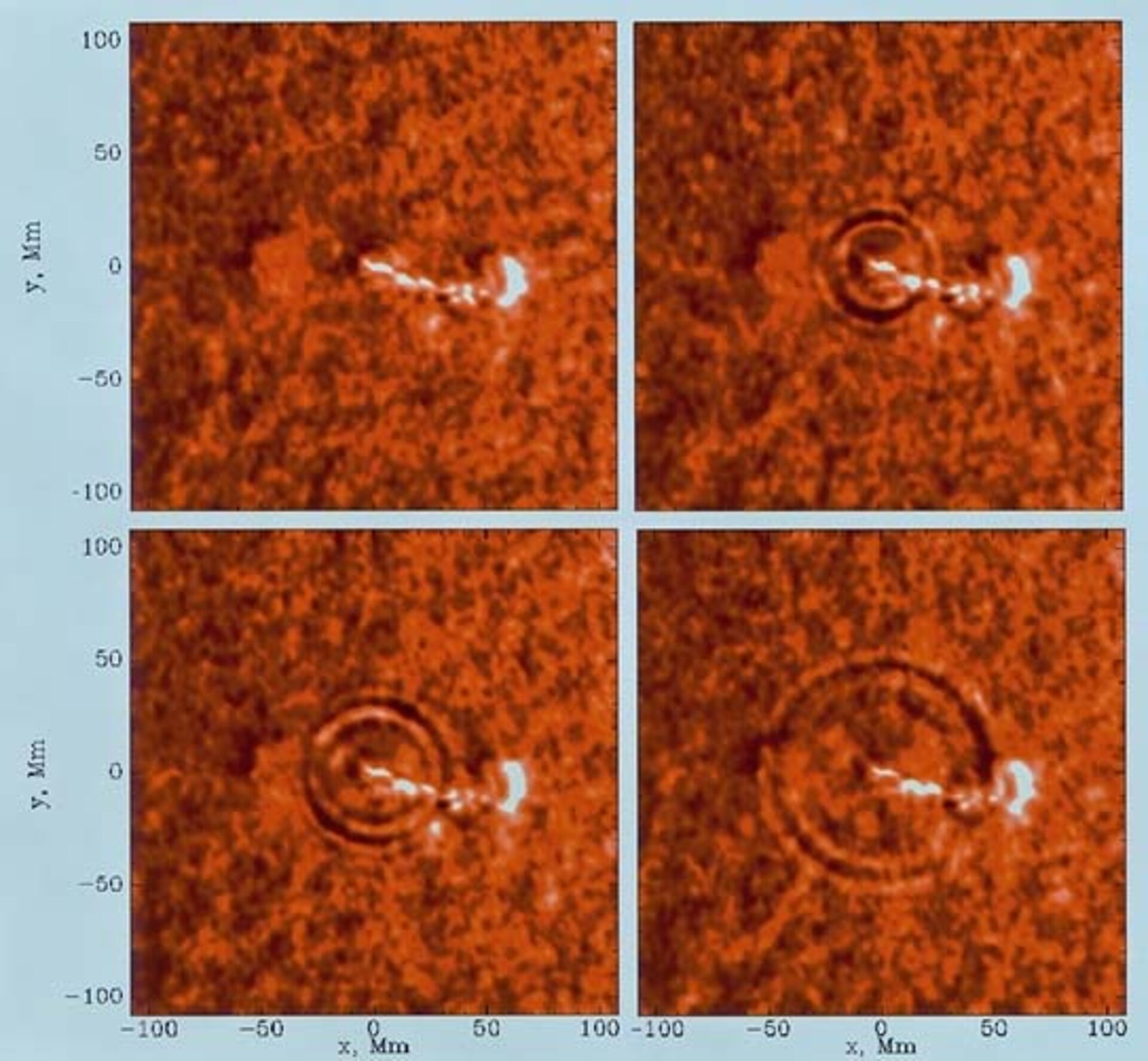 Soho first observation of solar quake