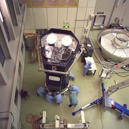 XMM upper module arrives at ESTEC