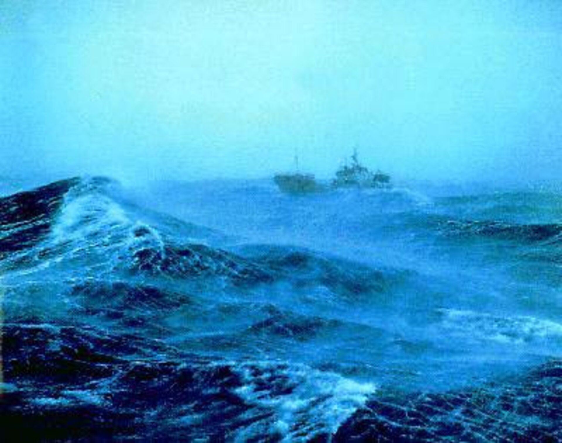 Океан корабли видео. Баренцево море корабли шторм. Северная Атлантика шторм корабли. Охотское море шторм. Охотское море тихий океан.