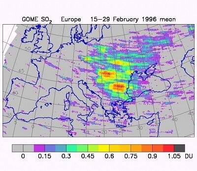 Sulphur dioxide emission  Europe