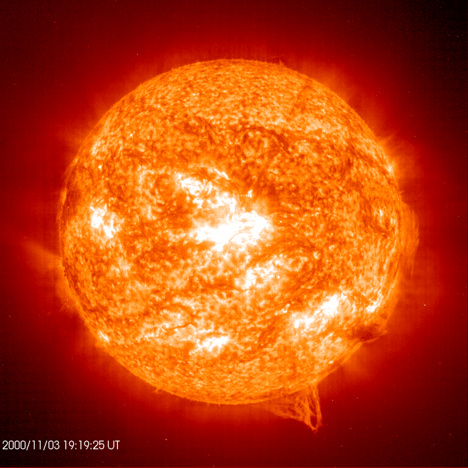 Imagine del sole ottenuta con il SOHO