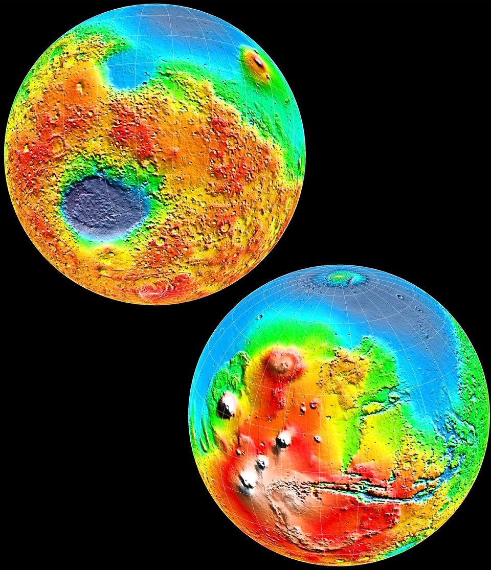 Topografia di Marte