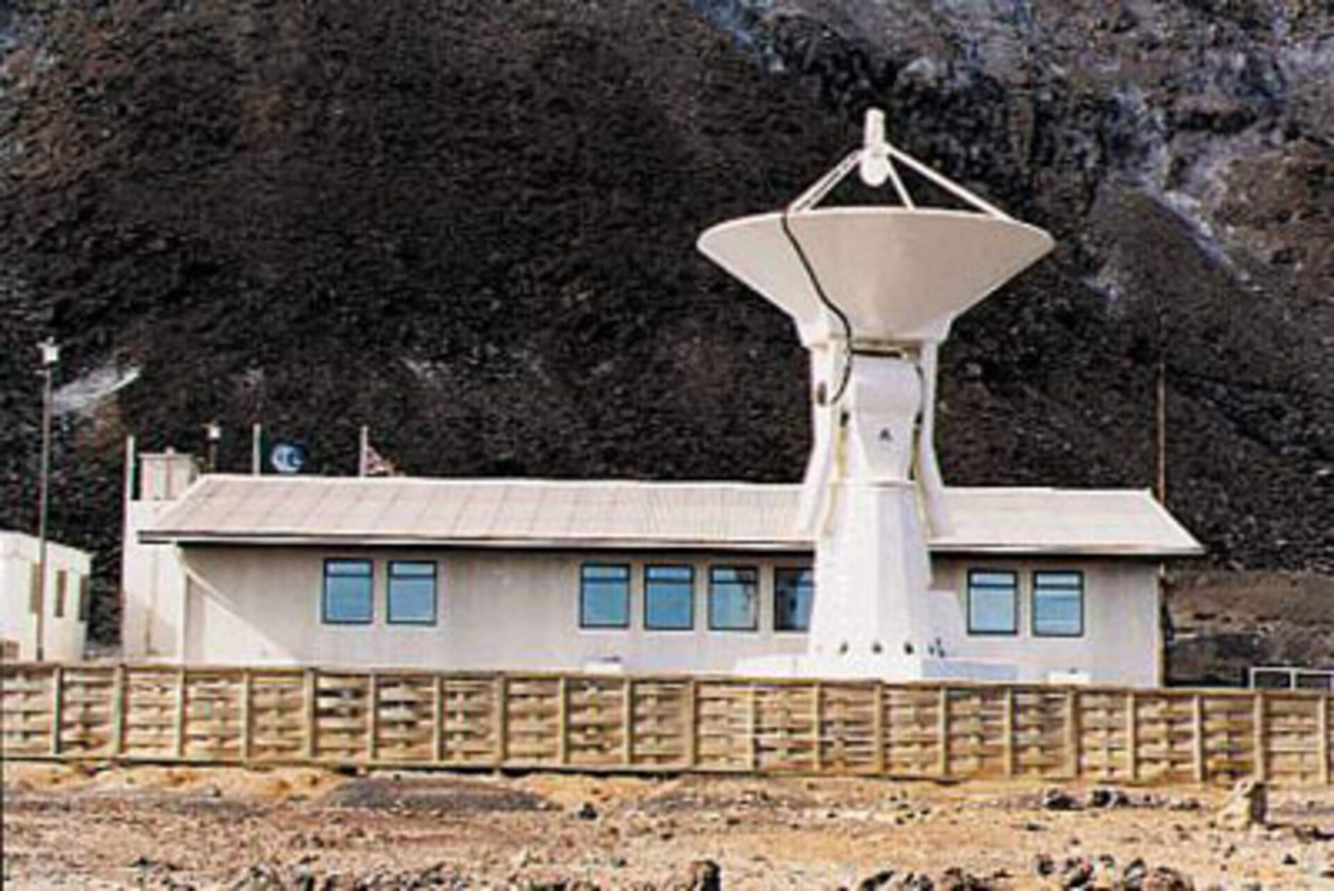 Ground station on Ascension Island used to track launchers and satellites