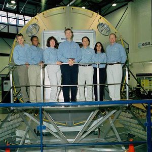 STS-107 crew at ESTEC for training