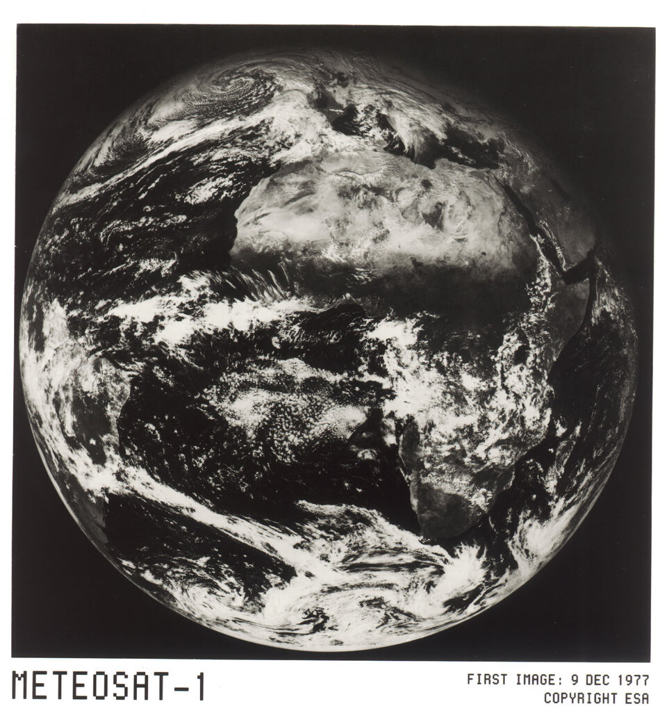 Première image prise par Meteosat 1