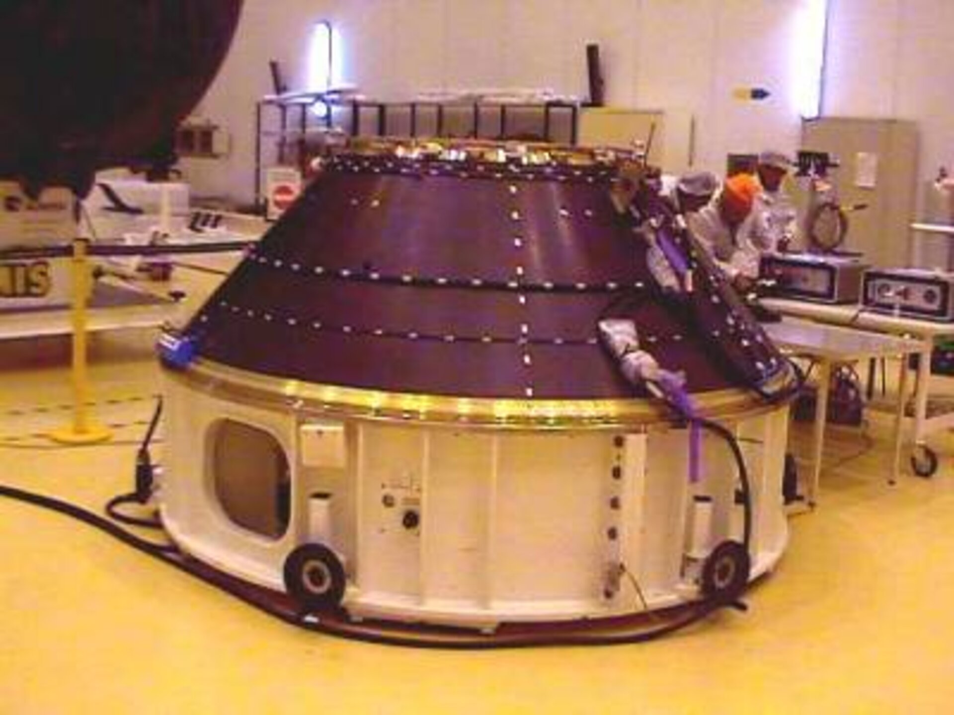 The ACU Ariane adapter onto which Artemis is directly mounted