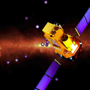 An artist's impression of the Integral spacecraft