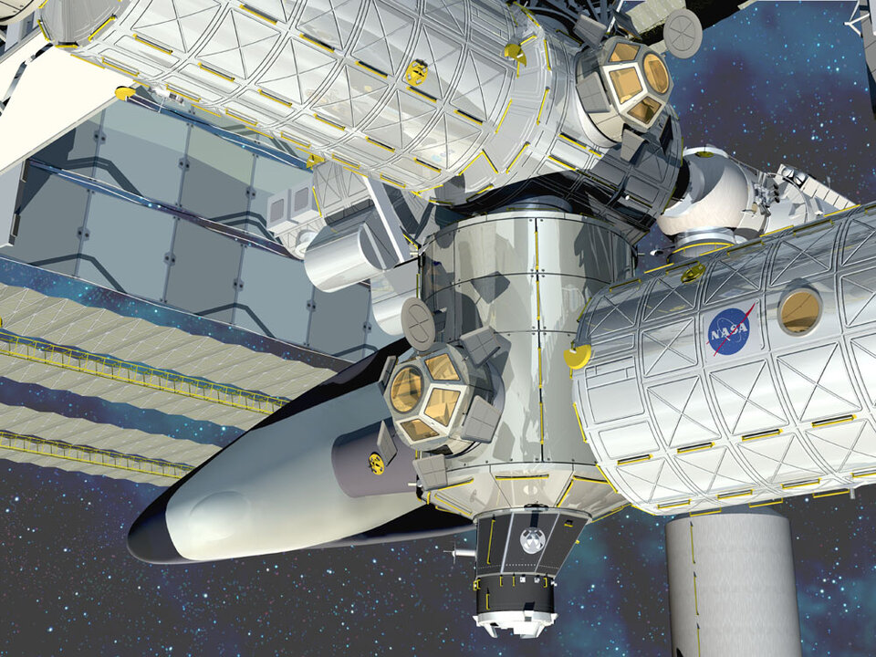 La Cupola ha la funzione di permettere agli astronauti di avere un controllo visivo maggiore sull’esterno della stazione