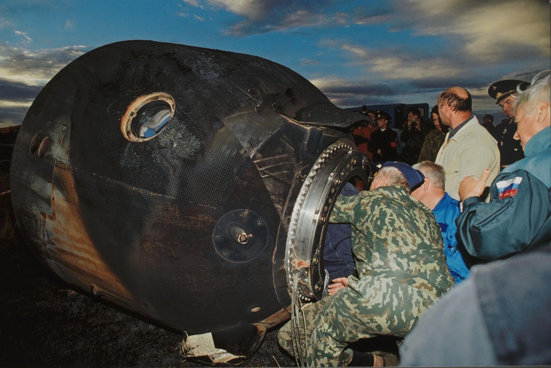 ESA JeanPierre Haigneré returns from MIR
