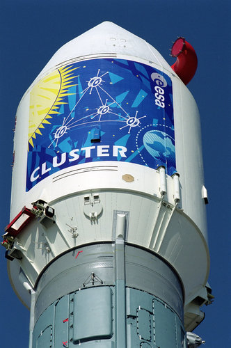 Soyuz launcher on the launch pad