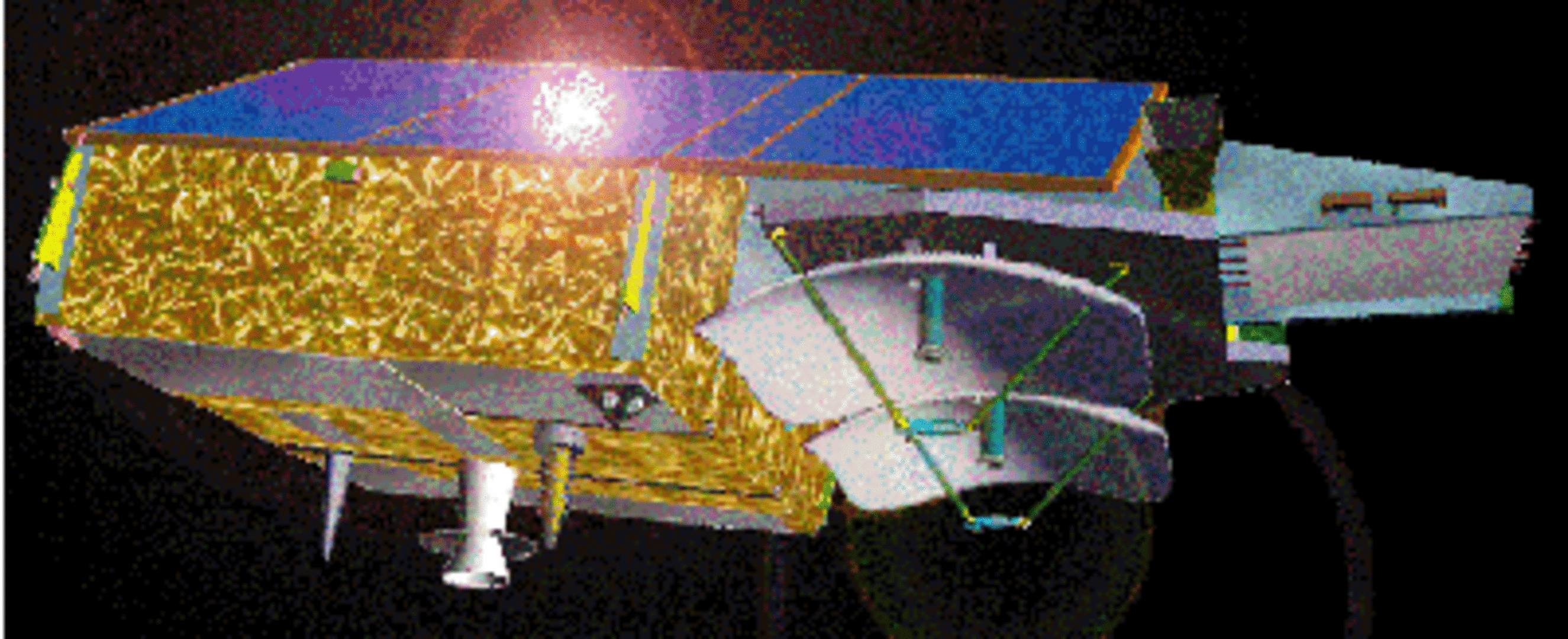 Concept illustration for the CryoSat satellite design