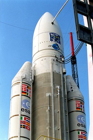 Ariane 504 on the launch pad