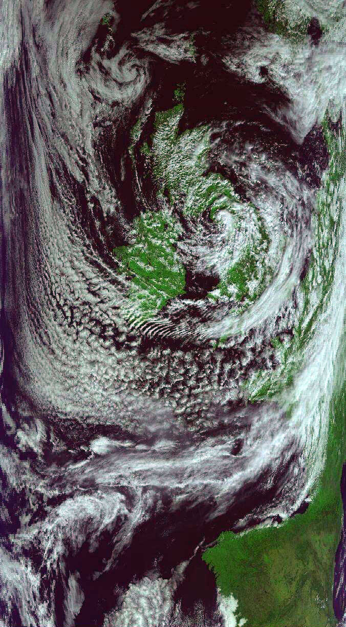 Clouds over Europe seen by MODIS