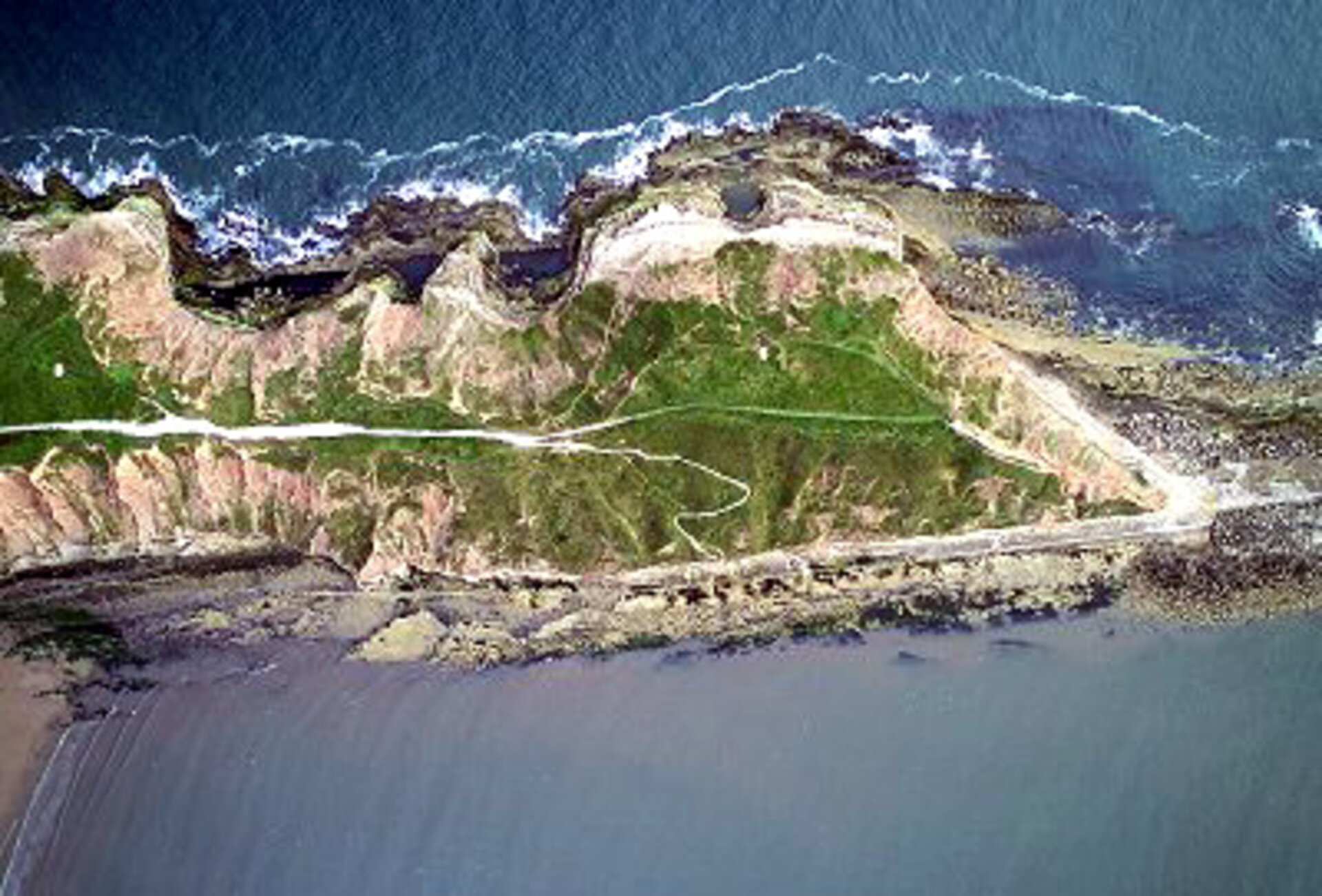 Extent of erosion in Filey Bay
