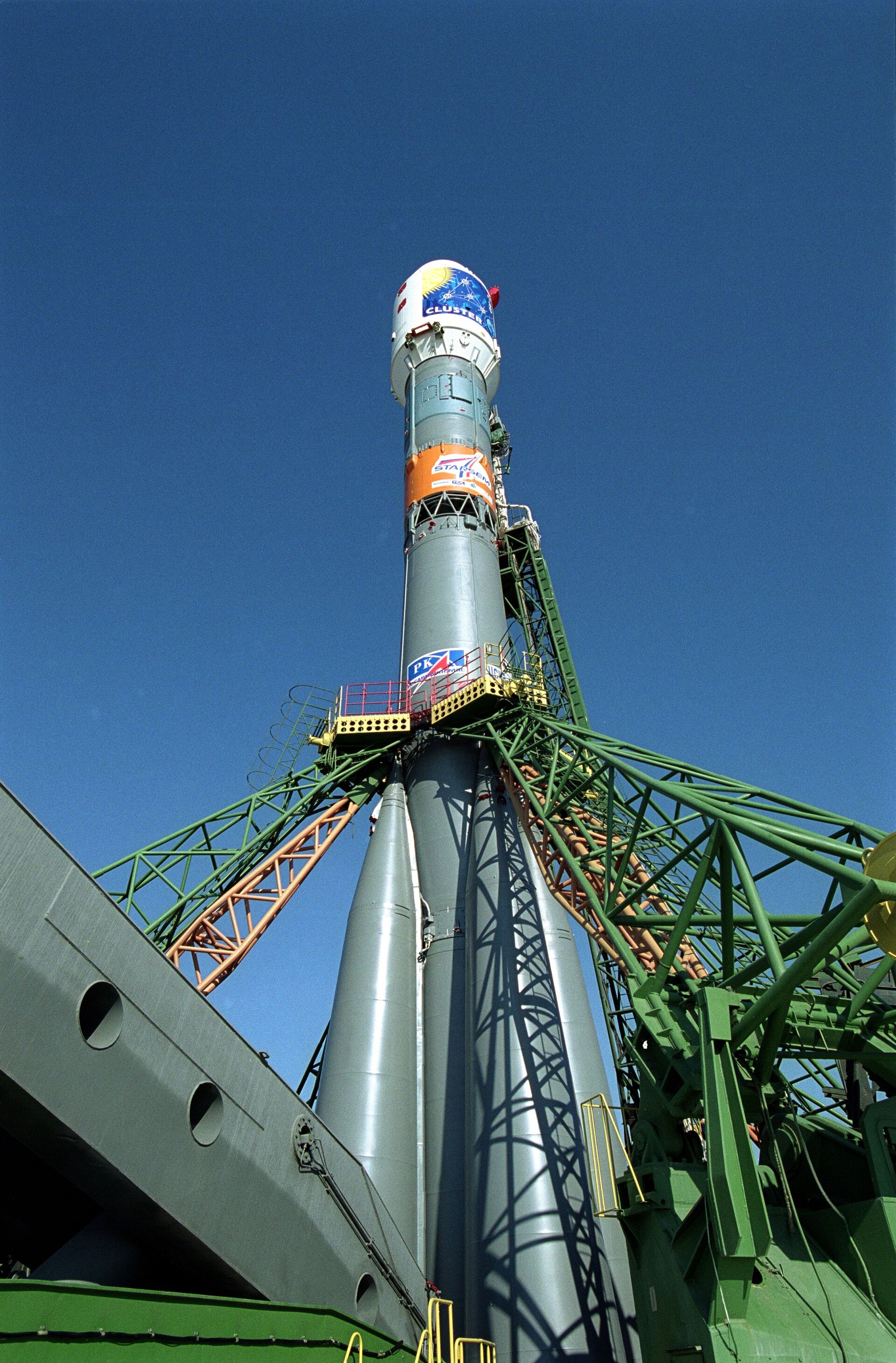 Soyuz launcher on the launch pad