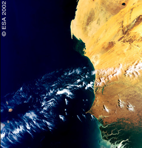 West Coast of Africa - First MERIS image