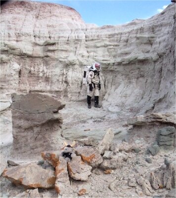 In Candor Chasma canyon