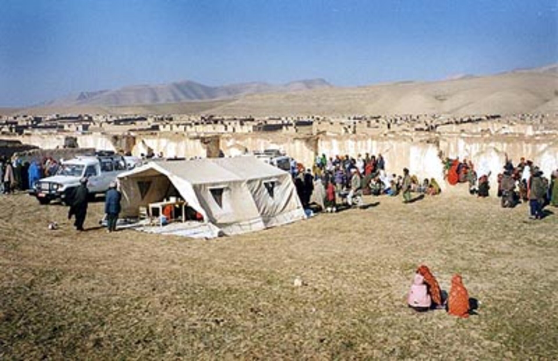 A Médecins Sans Frontières aid center in Afghanistan