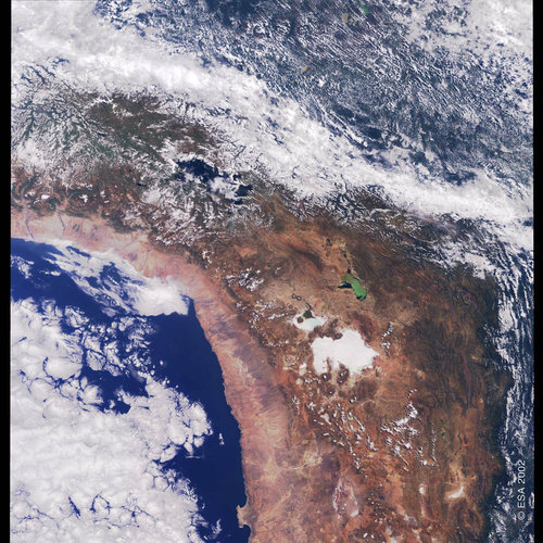 Bolivia and Chile - MERIS - 23 April 2002