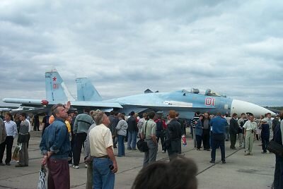 Air show at the military airport of Star City